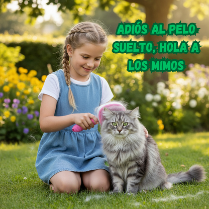 Cepillo Autolimpiante para Perros y Gatos | Eliminador de Pelo y Herramienta de Aseo Profesional