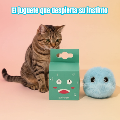 Pelota Interactiva Eléctrica para Gatos y Perros | Juguete con Sonido y Catnip – Tribu Peluda