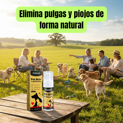 Spray Calmante para la Piel de Perros y Gatos | Antipulgas Natural y Reparador – Tribu Peluda
