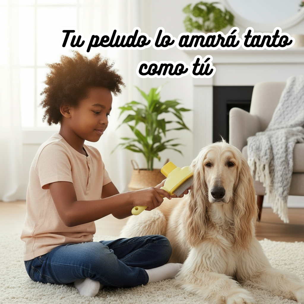 Cepillo Autolimpiante para Perros y Gatos | Eliminador de Pelo y Herramienta de Aseo Profesional