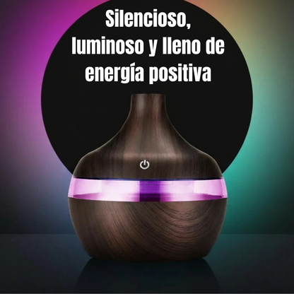 Humidificador Eléctrico 300ML | Difusor de Aromaterapia con Luz LED y Niebla Fría