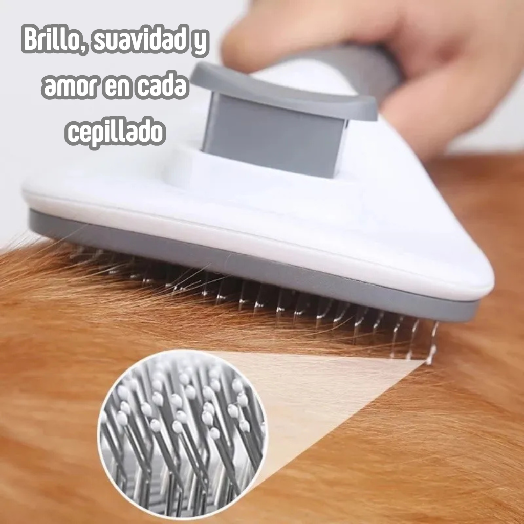Cepillo Autolimpiante para Perros y Gatos | Eliminador de Pelo y Herramienta de Aseo Profesional