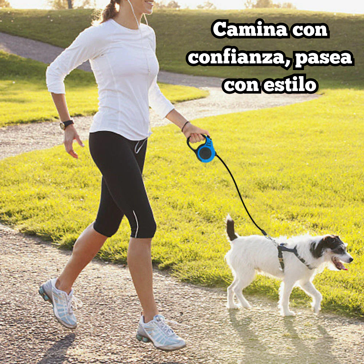 Correa Retráctil Automática para Perros | Control, Comodidad y Seguridad en Cada Paseo