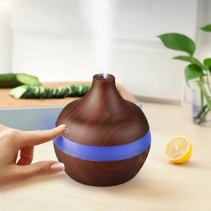 Humidificador Eléctrico 300ML | Difusor de Aromaterapia con Luz LED y Niebla Fría